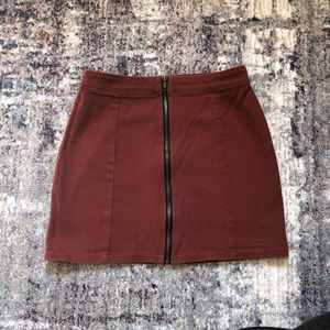 Forever 21 zip-front skirt